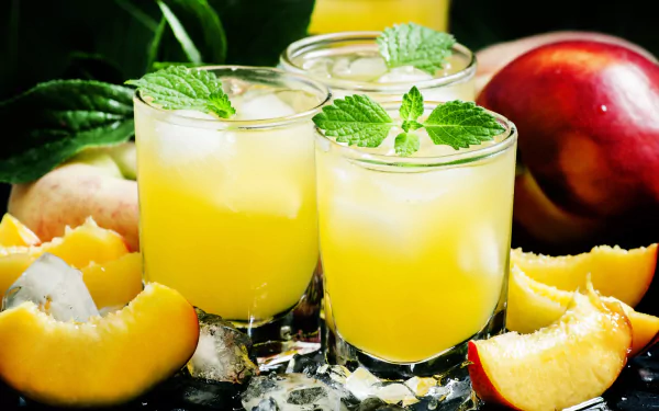 nectarine drink glass food cocktail HD Desktop Wallpaper | Background Image