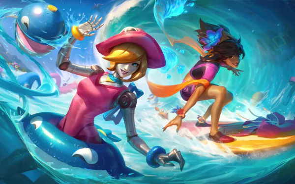 Taliyah (League of Legends) Orianna (League Of Legends) video game League Of Legends HD Desktop Wallpaper | Background Image