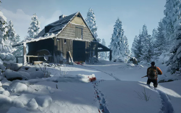 hunting snow artistic winter HD Desktop Wallpaper | Background Image