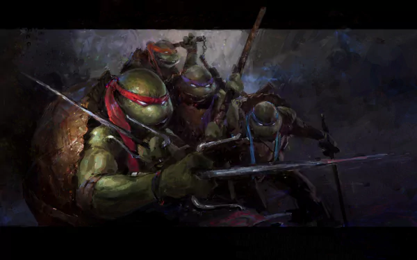 Raphael (TMNT) Michelangelo (TMNT) Leonardo (TMNT) Donatello (TMNT) Comic Teenage Mutant Ninja Turtles HD Desktop Wallpaper | Background Image