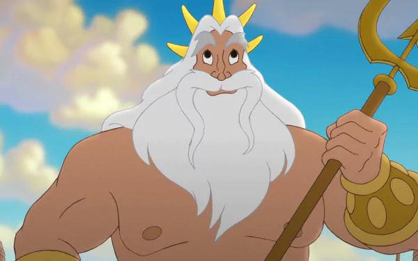 trident The Little Mermaid merman King Triton movie The Little Mermaid II: Return to the Sea HD Desktop Wallpaper | Background Image
