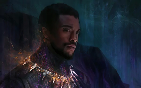 T'Challa Chadwick Boseman Black Panther (Marvel Comics) movie HD Desktop Wallpaper | Background Image
