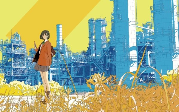 Anime Original Factory HD Wallpaper | Background Image