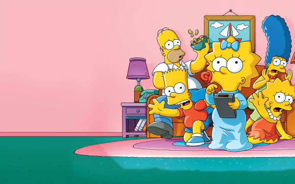 Maggie Simpson Lisa Simpson Bart Simpson Marge Simpson Homer Simpson TV Show The Simpsons HD Desktop Wallpaper | Background Image