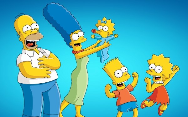TV Show The Simpsons Homer Simpson Marge Simpson Bart Simpson Lisa Simpson Maggie Simpson HD Wallpaper | Background Image