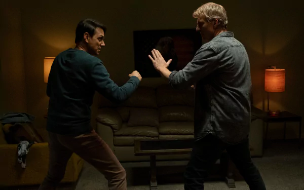 William Zabka Johnny Lawrence Ralph Macchio Daniel LaRusso TV Show Cobra Kai HD Desktop Wallpaper | Background Image