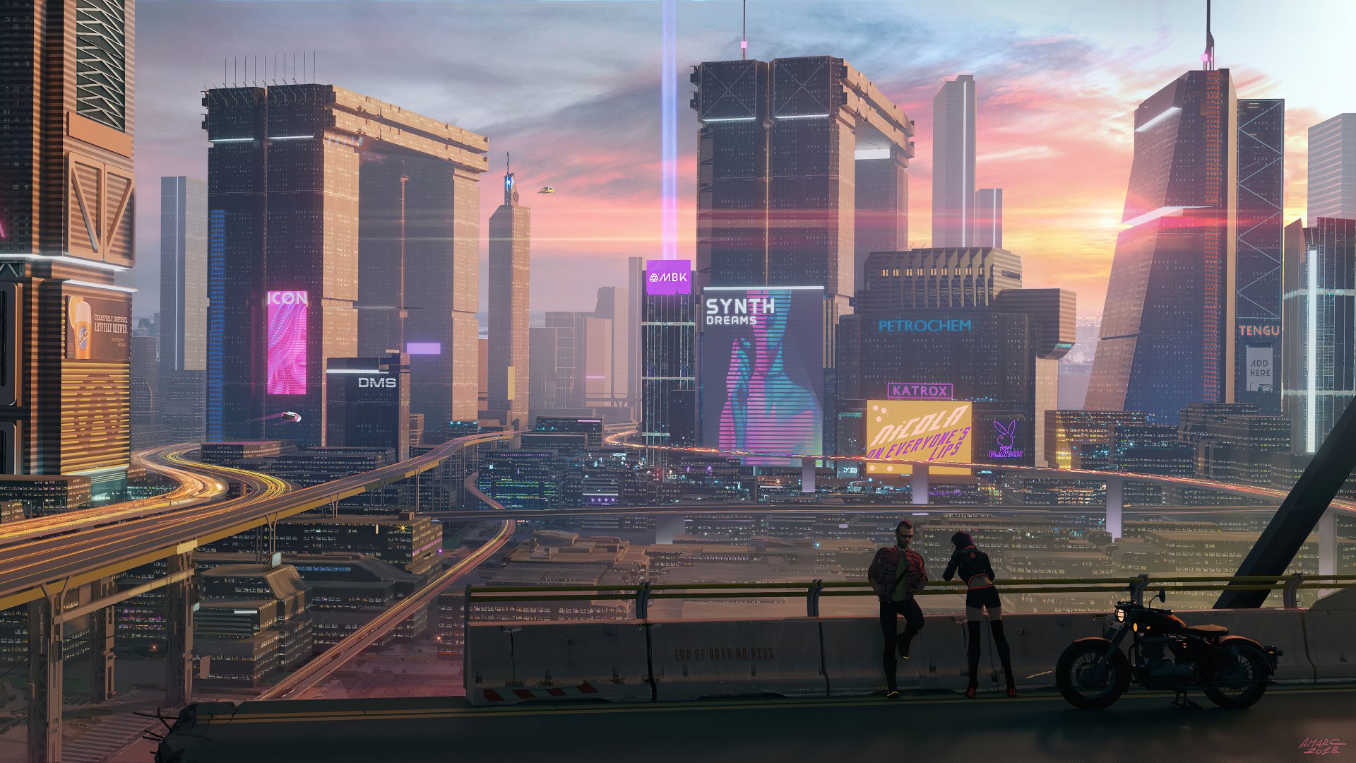 Cyberpunk 2077 City Buildings 4K Wallpaper #3.2259