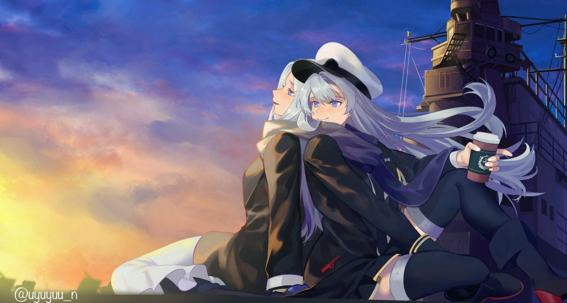 Download Yorktown (Azur Lane) Enterprise (Azur Lane) Anime Azur Lane HD Wallpaper by うゆゆーん