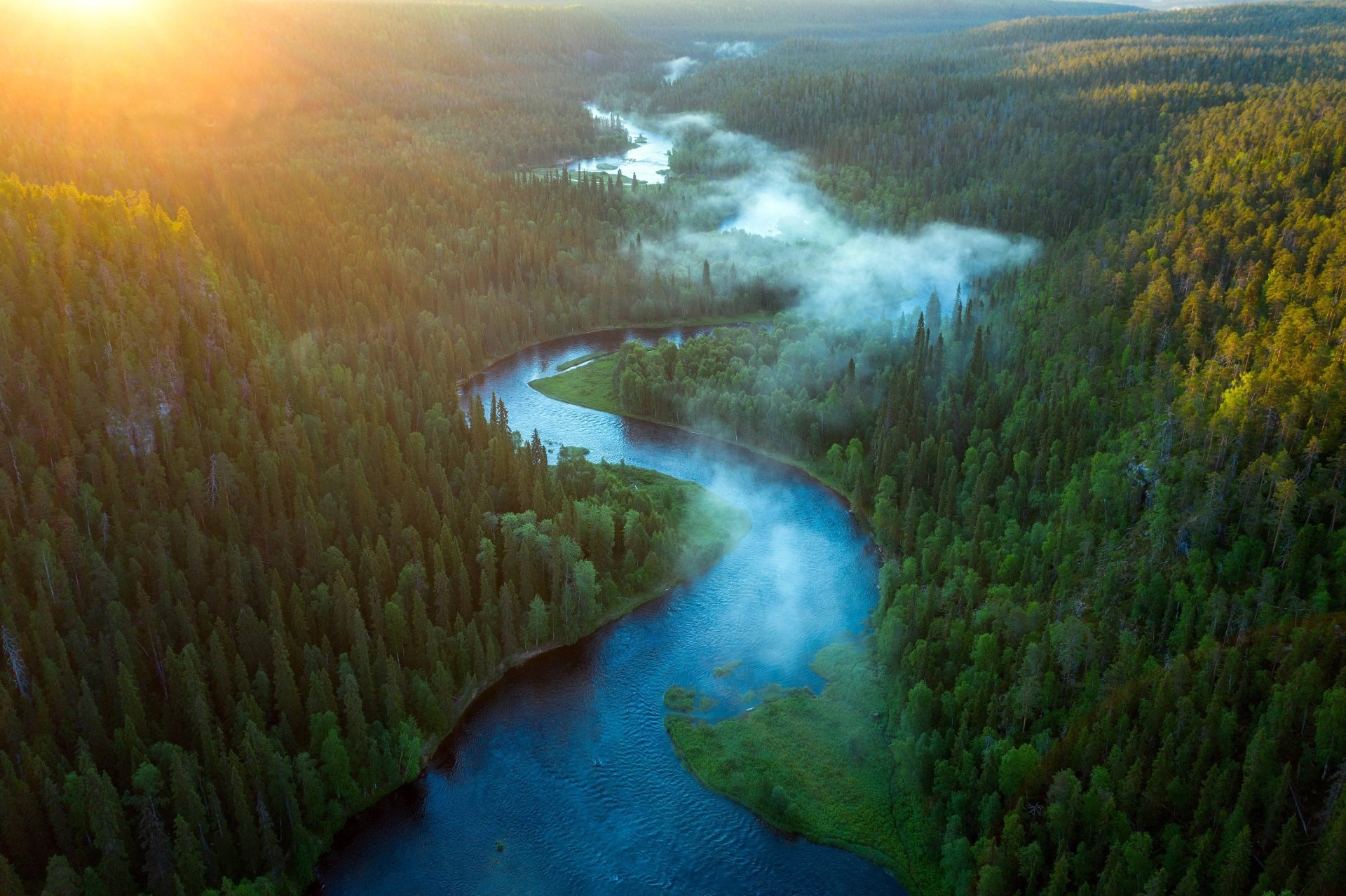 Kitkajoki River, Finland by M.T.L Photography