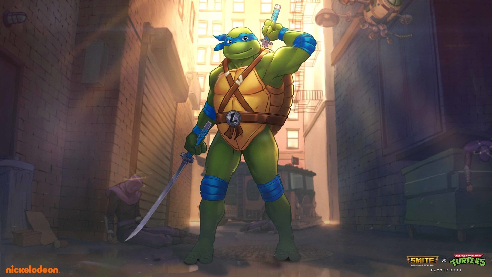 Download Leonardo (TMNT) Video Game Smite HD Wallpaper