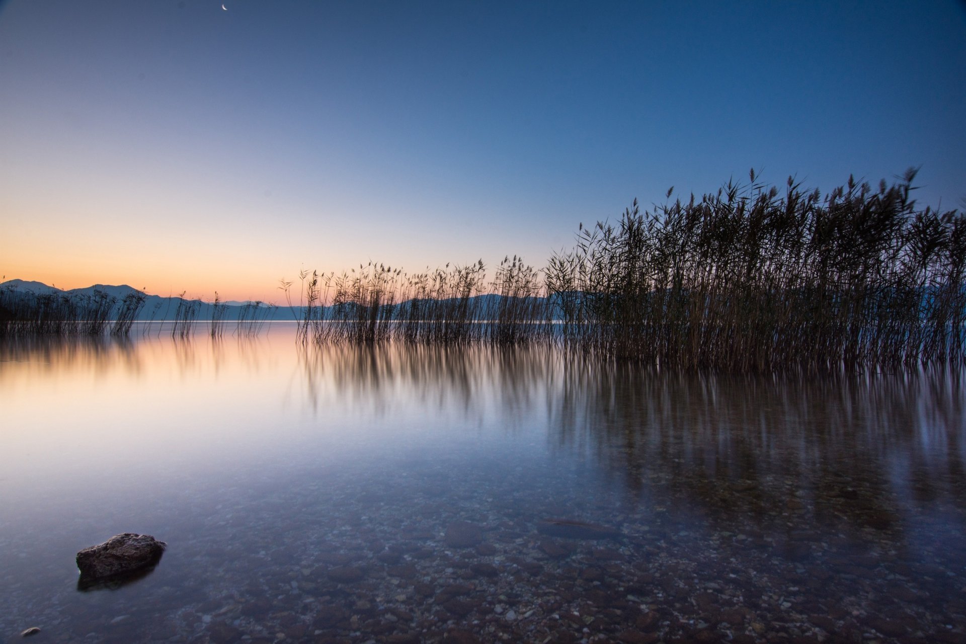 Download Lake Trichonida Reed Greece Morning Dawn Nature Lake HD Wallpaper