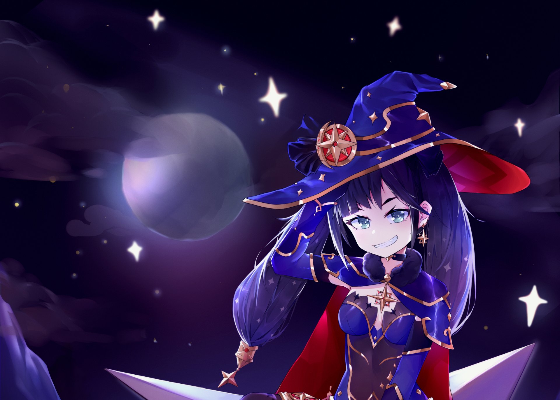 Download Mona (Genshin Impact) Video Game Genshin Impact HD Wallpaper by 杂下