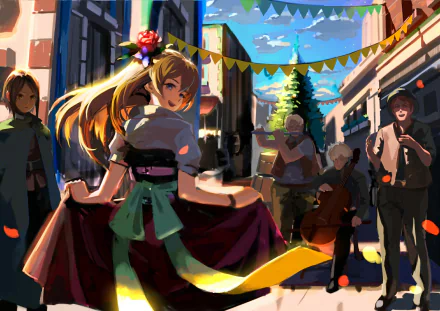 Anime girl anime girl HD Desktop Wallpaper | Background Image