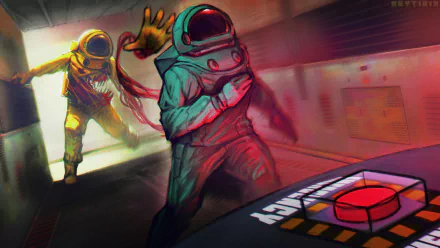 video game Among Us HD Desktop Wallpaper | Background Image