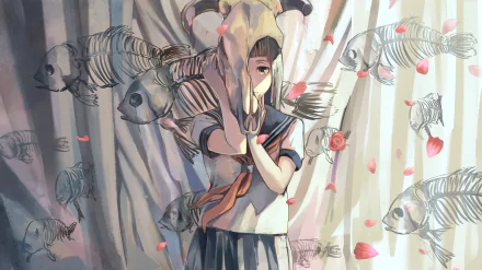 Anime girl anime girl HD Desktop Wallpaper | Background Image