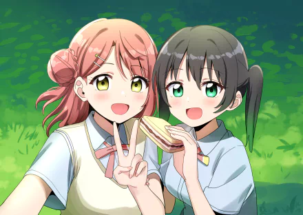 Yu Takasaki Ayumu Uehara Anime Love Live! Nijigasaki High School Idol Club HD Desktop Wallpaper | Background Image