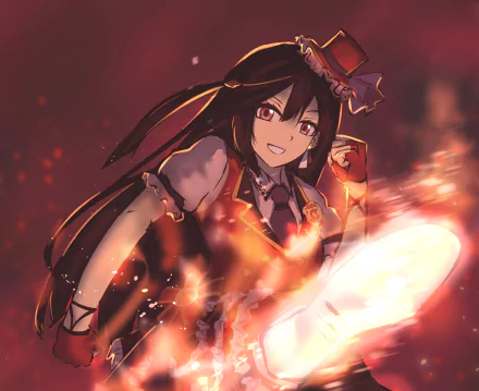 long hair brown hair red eyes Setsuna Yuki Anime Love Live! Nijigasaki High School Idol Club HD Desktop Wallpaper | Background Image