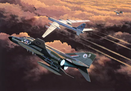 bomber airplane military McDonnell Douglas F-4 Phantom II Tupolev Tu-95 HD Desktop Wallpaper | Background Image
