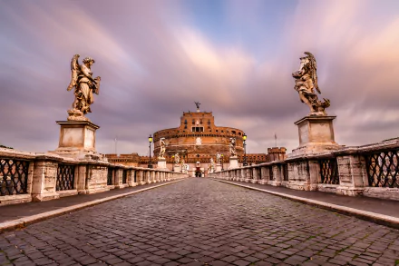  Castel Sant'Angelo, Sant'Angelo Bridge, Mausoleum of Hadrian