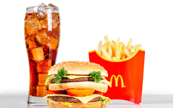 drink burger french fries man made McDonald's HD Desktop Wallpaper | Background Image