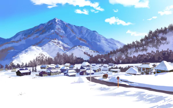 Anime winter winter anime HD Desktop Wallpaper | Background Image