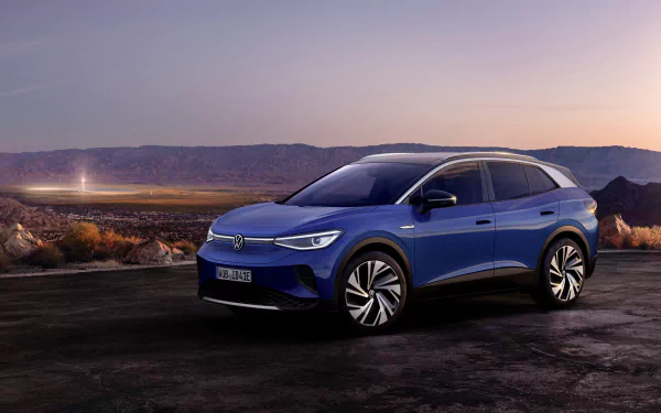 electric car SUV car Volkswagen vehicle Volkswagen ID.4 HD Desktop Wallpaper | Background Image