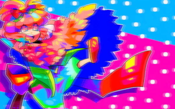 colorful anime girl HD Desktop Wallpaper | Background Image