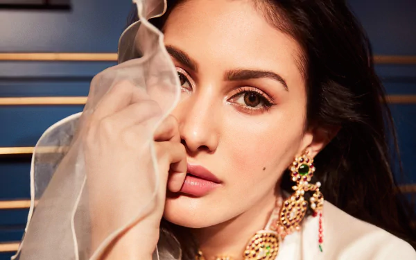 brown eyes face actress Indian brunette Celebrity Amyra Dastur HD Desktop Wallpaper | Background Image