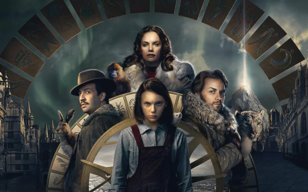 Dafne Keen Ruth Wilson Lin-Manuel Miranda James McAvoy TV Show His Dark Materials HD Desktop Wallpaper | Background Image