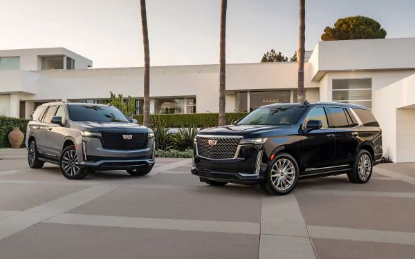 black car SUV silver car car Cadillac vehicle Cadillac Escalade HD Desktop Wallpaper | Background Image