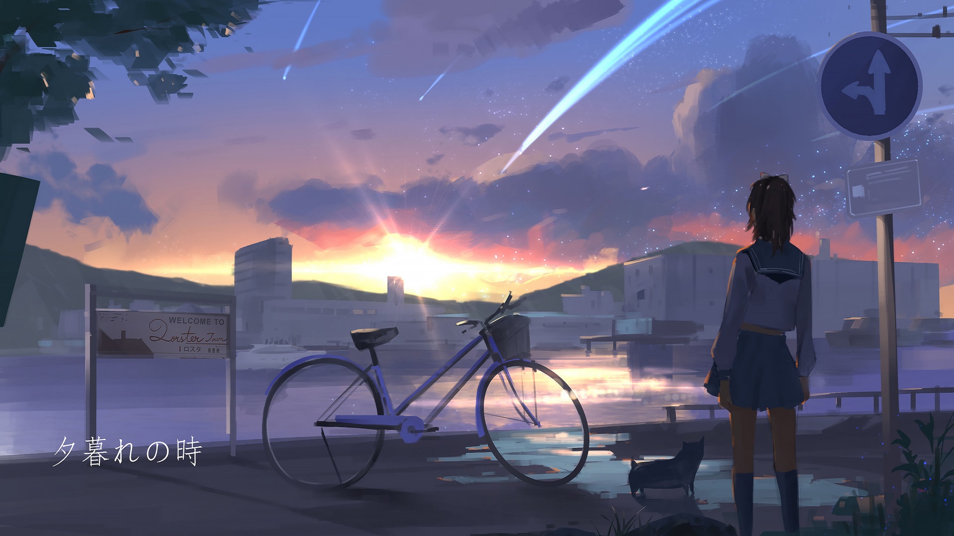 Anime Sunrise HD Wallpaper | Background Image