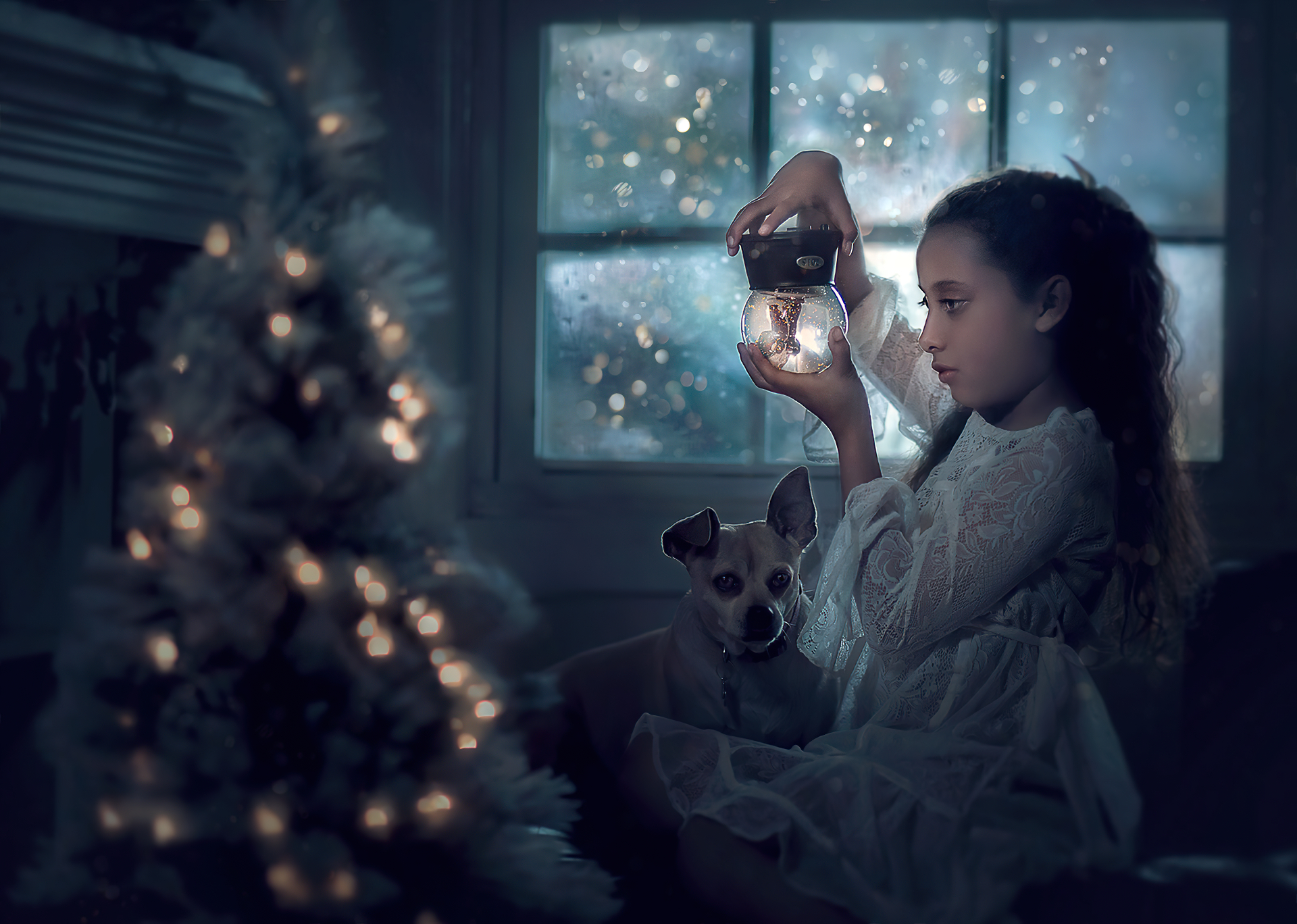 Enchanting Snow Globe HD Wallpaper Download by QuantumCurator