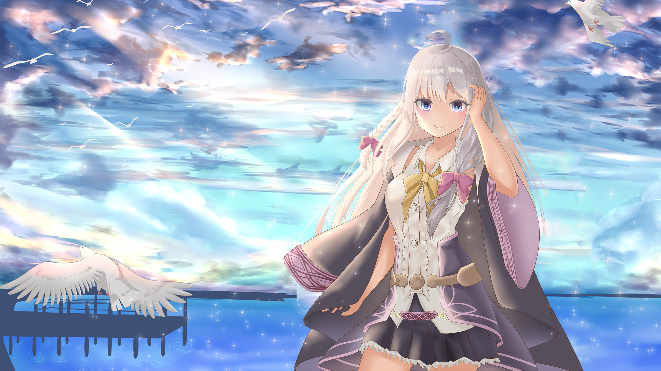 Anime The Journey of Elaina HD Wallpaper by 原田 はるき