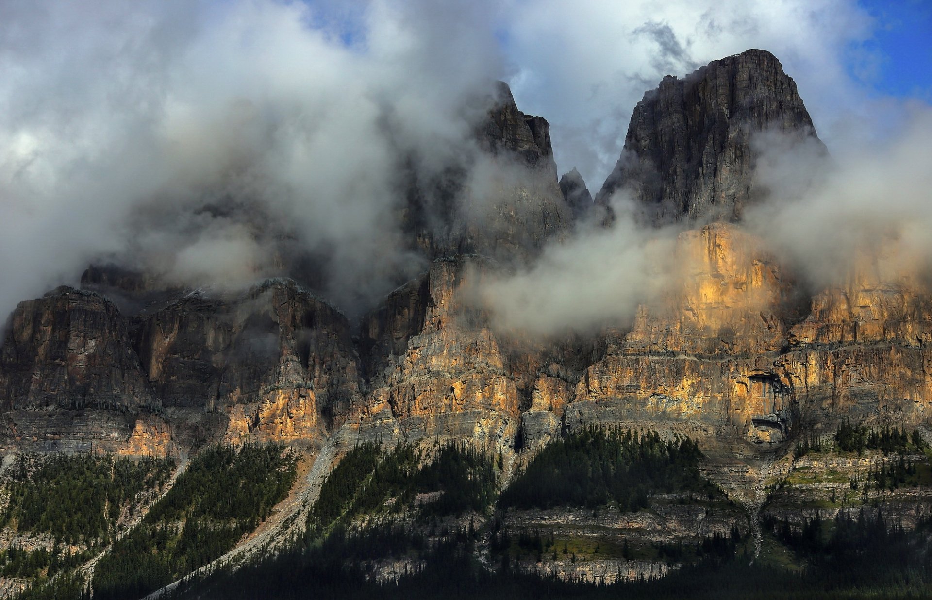 Download Cloud Mountain Nature Banff National Park HD Wallpaper