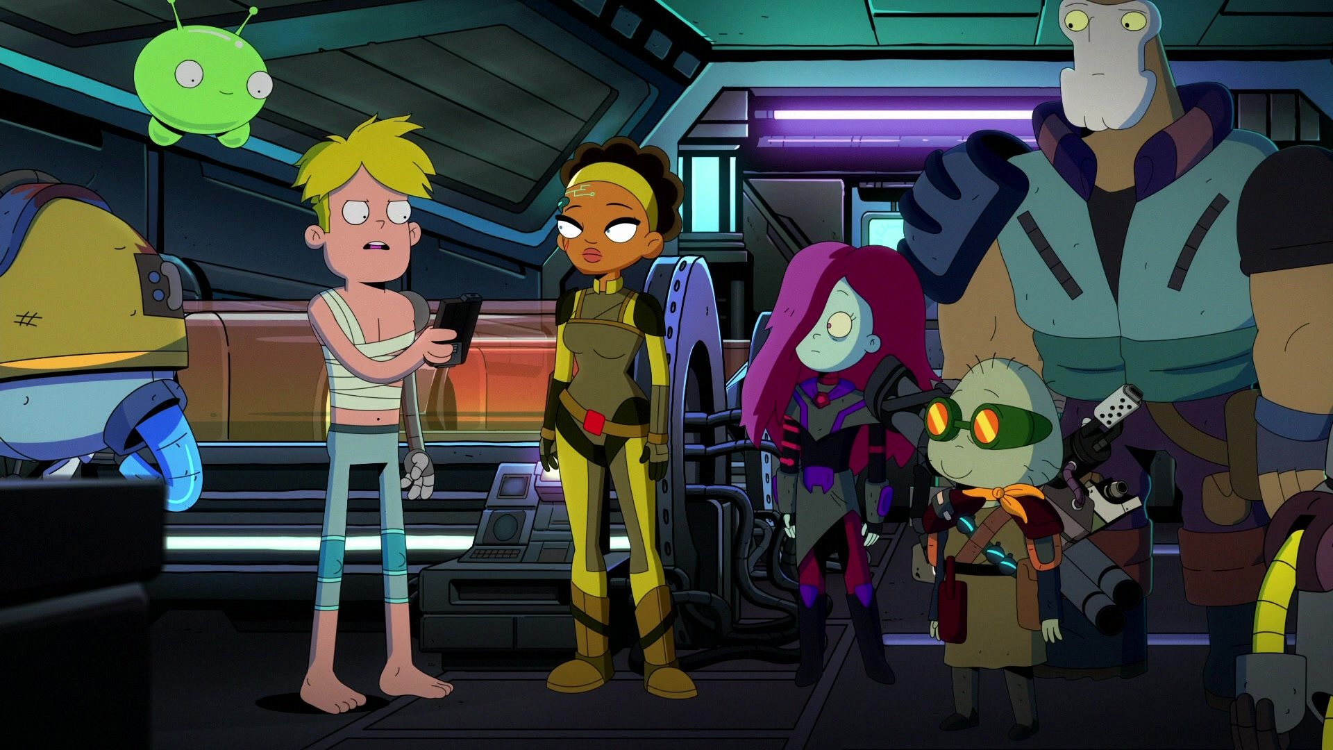 Download Mooncake (Final Space) Ash Graven Blonde Feet Fox (Final Space) KVN (Final Space) Clarence Polkawitz Nightfall (Final Space) Gary Goodspeed TV Show Final Space HD Wallpaper