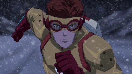 Young Justice (TV Show) goggles DC Comics snow green eyes red hair Kid Flash Wally West TV Show Young Justice HD Desktop Wallpaper | Background Image