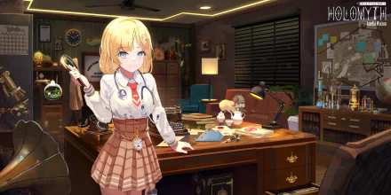 Watson Amelia Anime Virtual Youtuber HD Desktop Wallpaper | Background Image