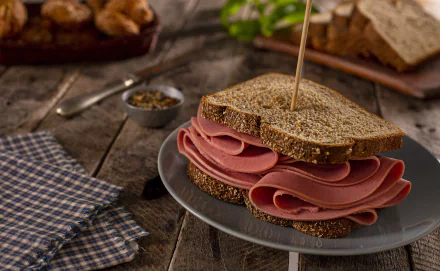 ham bread food sandwich HD Desktop Wallpaper | Background Image