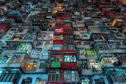 flats Hong Kong house man made building HD Desktop Wallpaper | Background Image