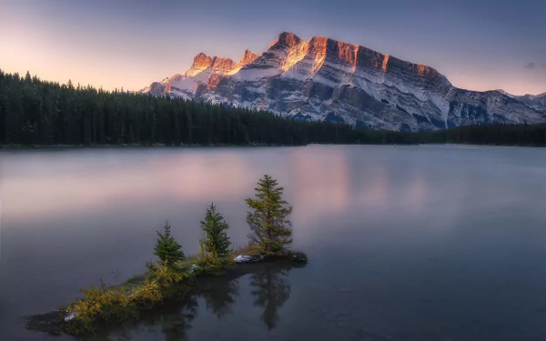 forest lake mountain canadian rockies nature banff national park HD Desktop Wallpaper | Background Image