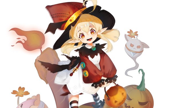 Video Game Genshin Impact Klee Halloween HD Wallpaper | Background Image