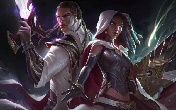 Lucian (League Of Legends) Senna (League of Legends) video game League Of Legends HD Desktop Wallpaper | Background Image
