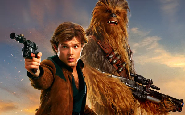 Alden Ehrenreich Chewbacca Han Solo Star Wars movie Solo: A Star Wars Story HD Desktop Wallpaper | Background Image