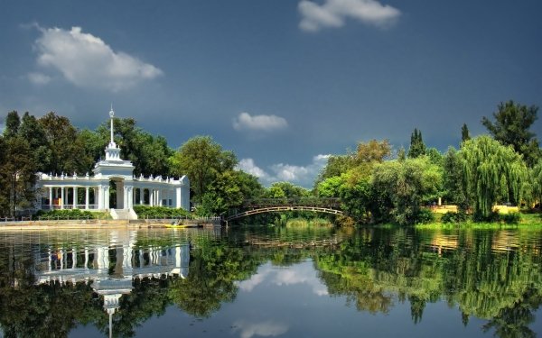 Photography Park River Ukraine Reflection Bridge HD Wallpaper | Background Image
