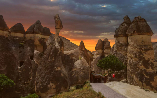 road Fairy Chimneys photography landscape Turkey (Country) HD Desktop Wallpaper | Background Image