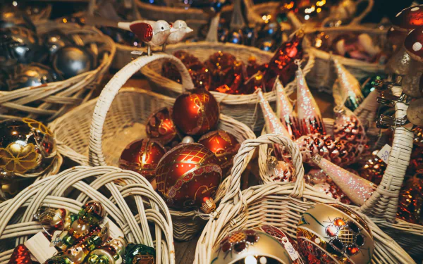 christmas ornaments christmas market holiday Christmas HD Desktop Wallpaper | Background Image