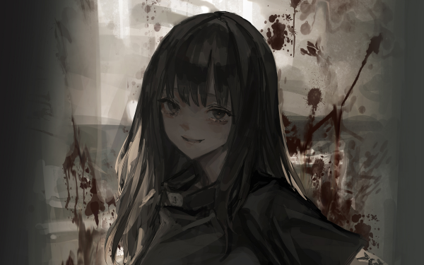 Anime Girl Blood HD Wallpaper | Background Image