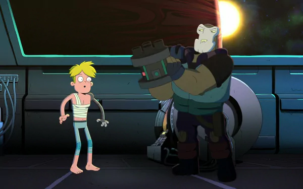 Fox (Final Space) feet blonde Gary Goodspeed TV Show Final Space HD Desktop Wallpaper | Background Image