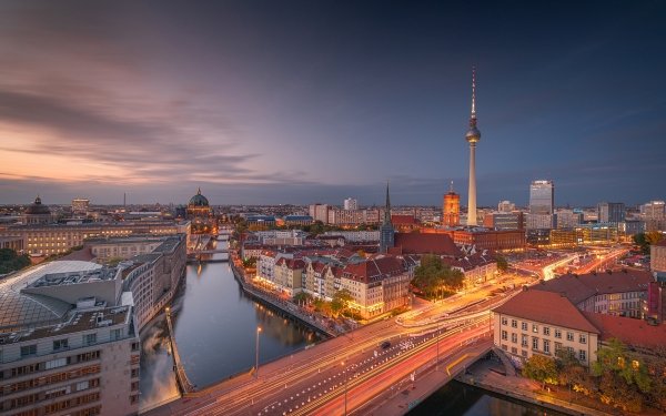 Man Made Berlin Cities Germany Bridge Building Canal HD Wallpaper | Background Image