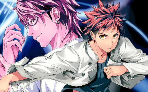 Kojirō Shinomiya Sōma Yukihira Anime Food Wars: Shokugeki no Soma HD Desktop Wallpaper | Background Image